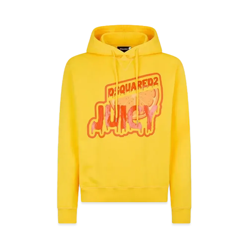 Dsquared2 Juicy Cool Fit Hoodie Sweatshirt "Yellow"