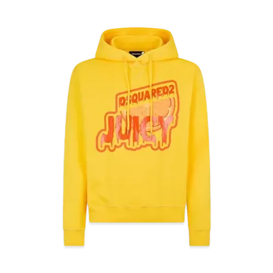 Dsquared2 Juicy Cool Fit Hoodie Sweatshirt "Yellow"