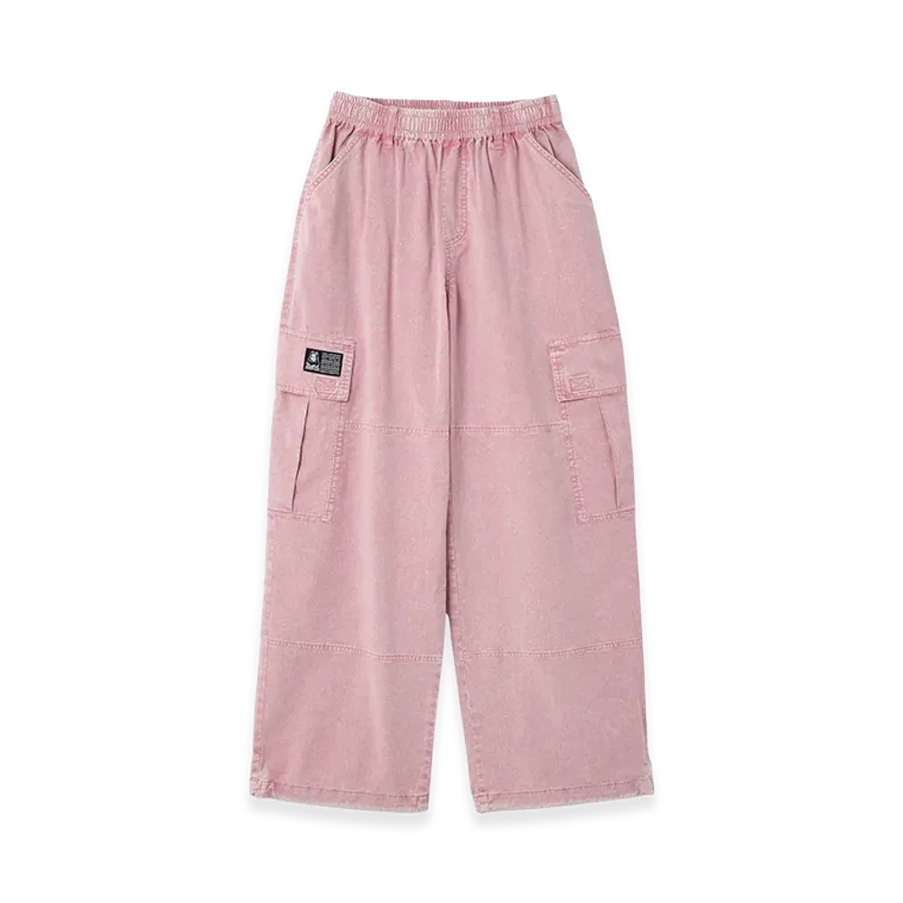 X-Girl Women's Faded Easy Cargo Pants "Light Pink"