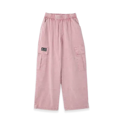 X-Girl Women's Faded Easy Cargo Pants "Light Pink"