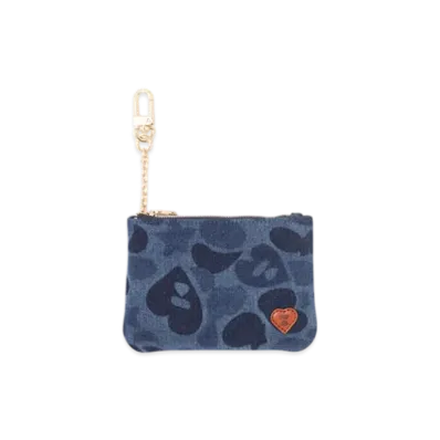 A BATHING APE APEE Camo Denim Wallet #2 "Indigo"