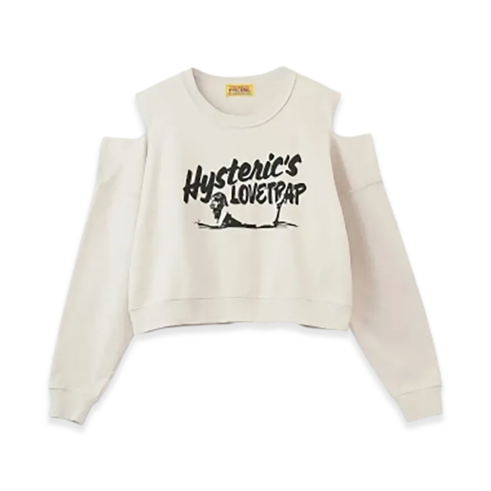 HYSTERIC GLAMOUR Hysteric'S Lovetrap Cropped Sweatshirt Women "Beige"