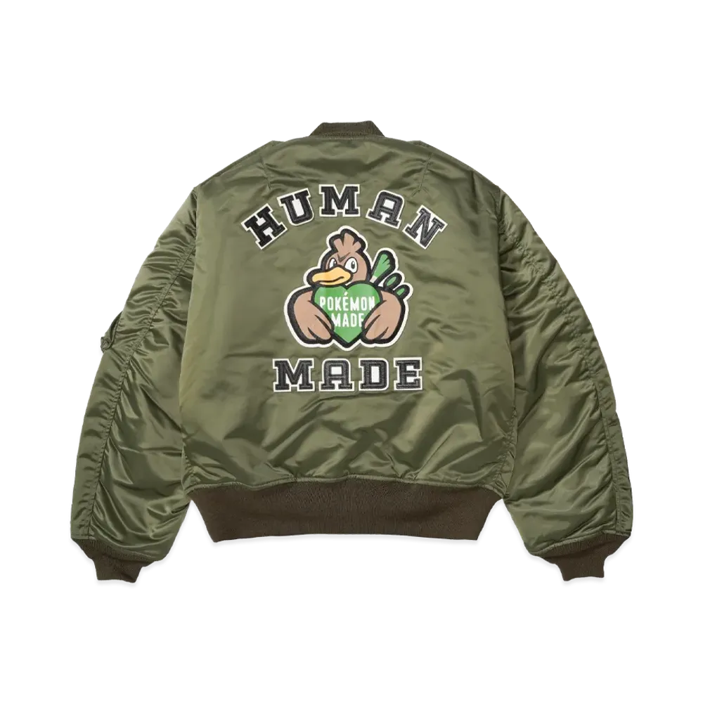 HUMAN MADE x Pokemon Made Padded Blouson (Kamonegi) "Olivedrab"