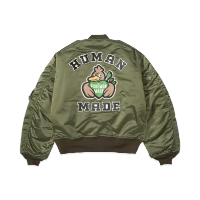 HUMAN MADE x Pokemon Made Padded Blouson (Kamonegi) "Olivedrab"