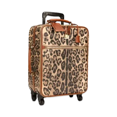 Dolce&Gabbana Carry Bag Medium Crespo Leopard Printed Logo Plate "Multicolor"