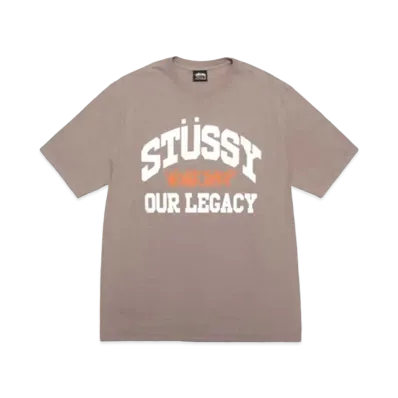 Stussy x Our Legacy Work Shop Collegiate Pigment Dyed Tee "Taupe" 3903958