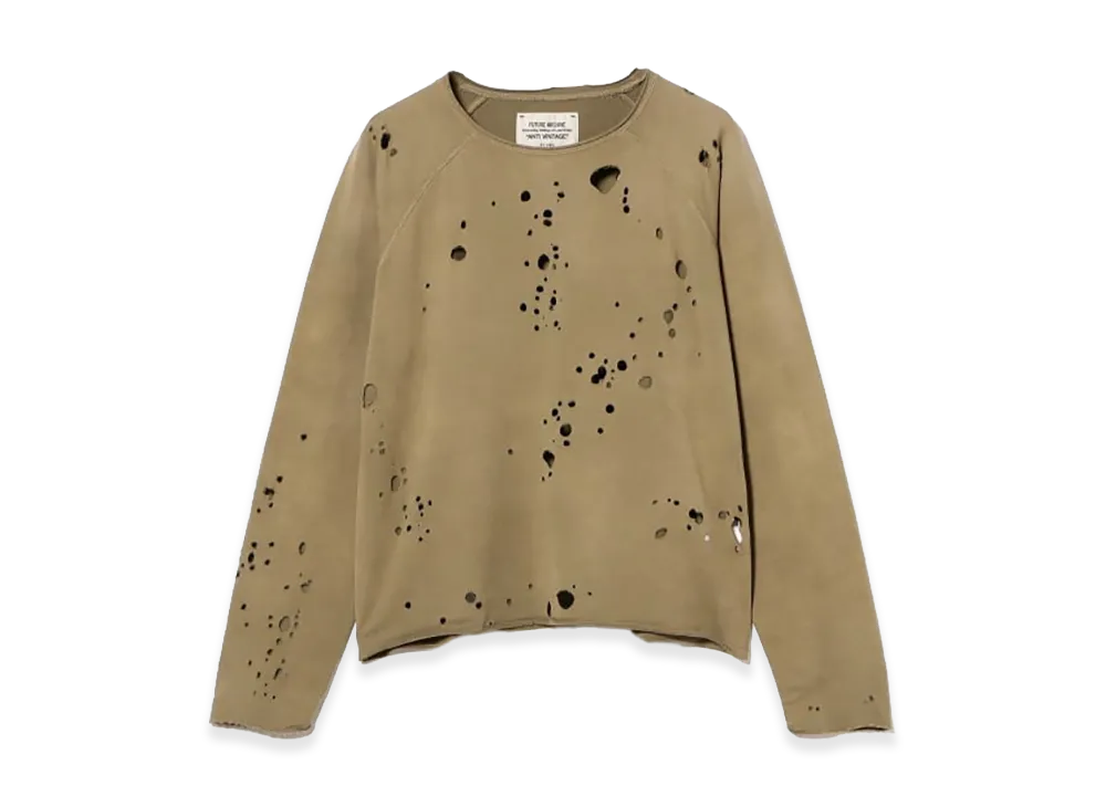 BEAMS FUTURE ARCHIVE / Crash Sweat Crewneck "Olive"