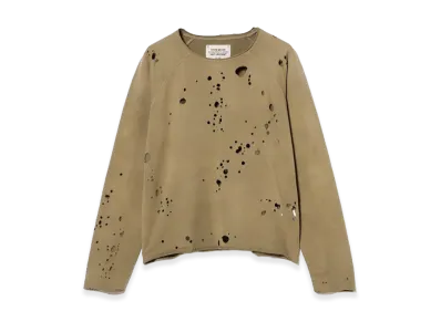 BEAMS FUTURE ARCHIVE / Crash Sweat Crewneck "Olive"