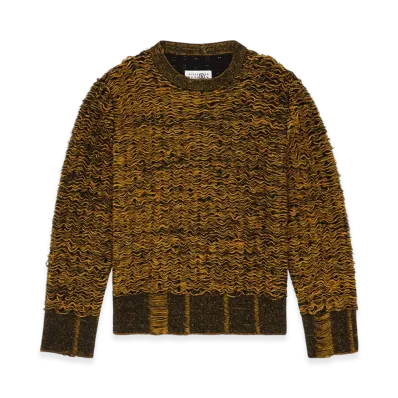 MM6 Maison Margiela Men's Knitted Sweater "Black/Yellow"