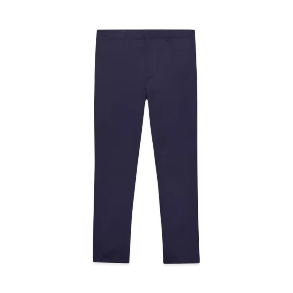 PRADA Men's Stretch Poplin Pants "Navy"