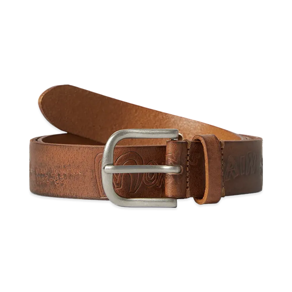 thisisneverthat x Daniel Johnston Leather Belt "Brown"