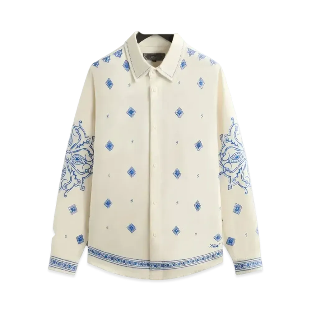 Kith Raw Hem Denim Apollo Shirt "Lake"