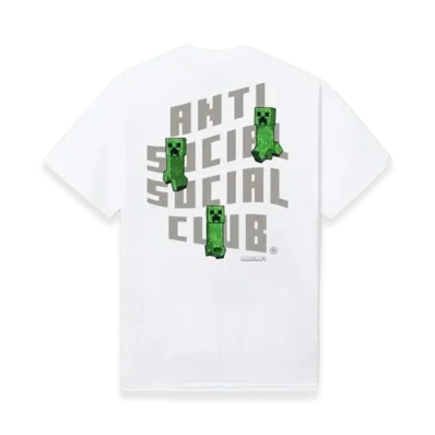 ANTI SOCIAL SOCIAL CLUB x Minecraft Creeper Logo Tee "White"
