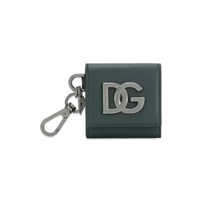 Dolce&Gabbana Coin Case Calfskin DG Logo "Green"