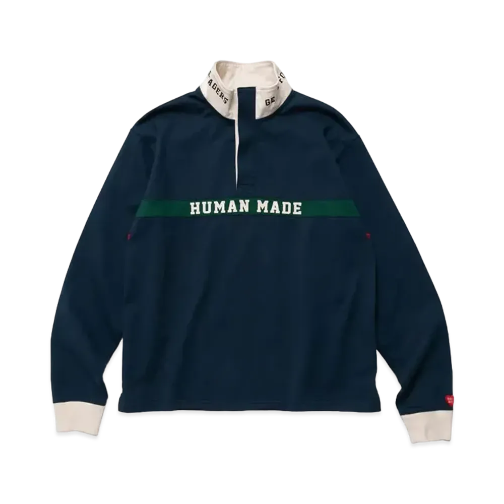 HUMAN MADE RUGBY SHIRT "Navy"