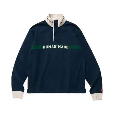 HUMAN MADE RUGBY SHIRT "Navy"