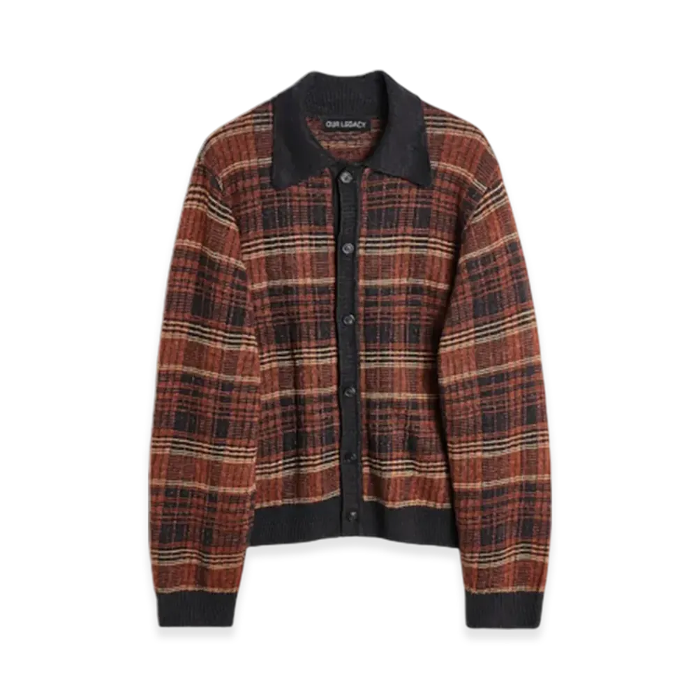 OUR LEGACY Evening Polo Rust Geezer Check "Check"