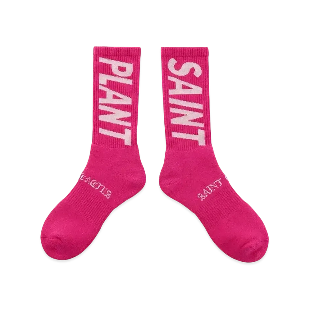 Saint Mxxxxxx x Cactus Plant Flea Market Plant Socks "Pink"