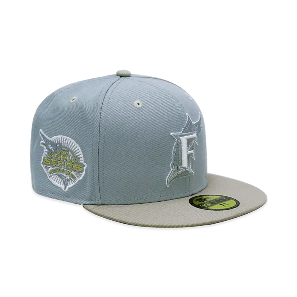 NEW ERA x THE CAP 59Fifty Sway Shoreline Florida Marlins "Snow Grey/Stone"