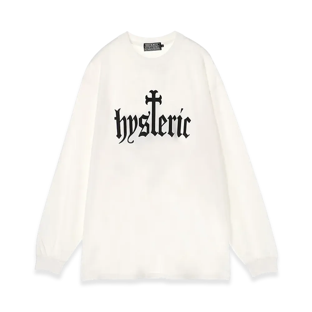 HYSTERIC GLAMOUR Skull Coffin T-Shirt "White"