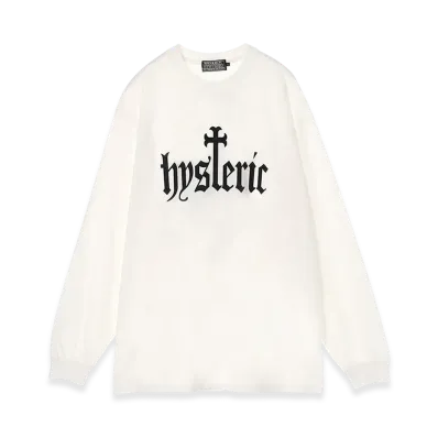 HYSTERIC GLAMOUR Skull Coffin T-Shirt "White"