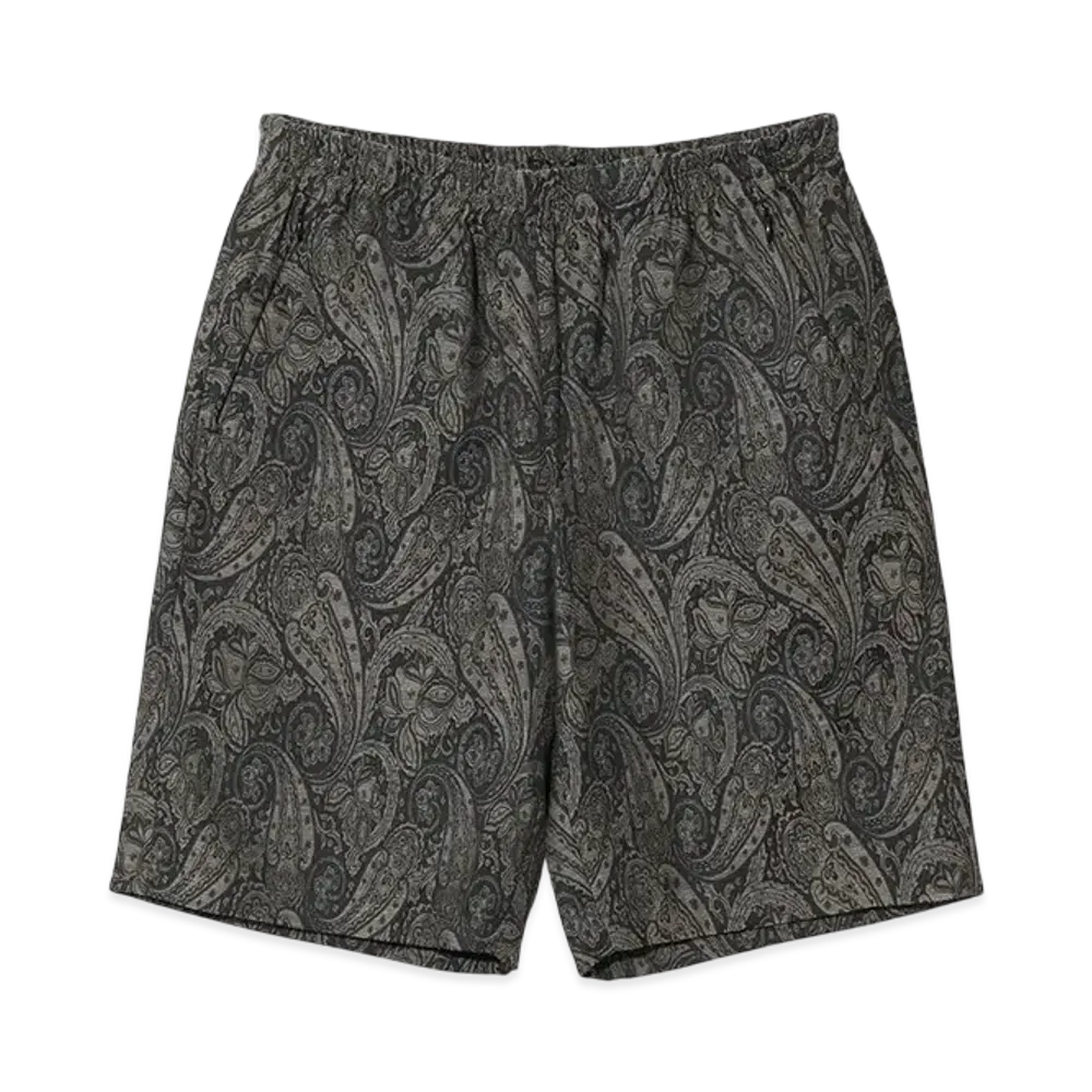 NEEDLES Basketball Short - Rayon Fine Pattern Jacquard "Gray"