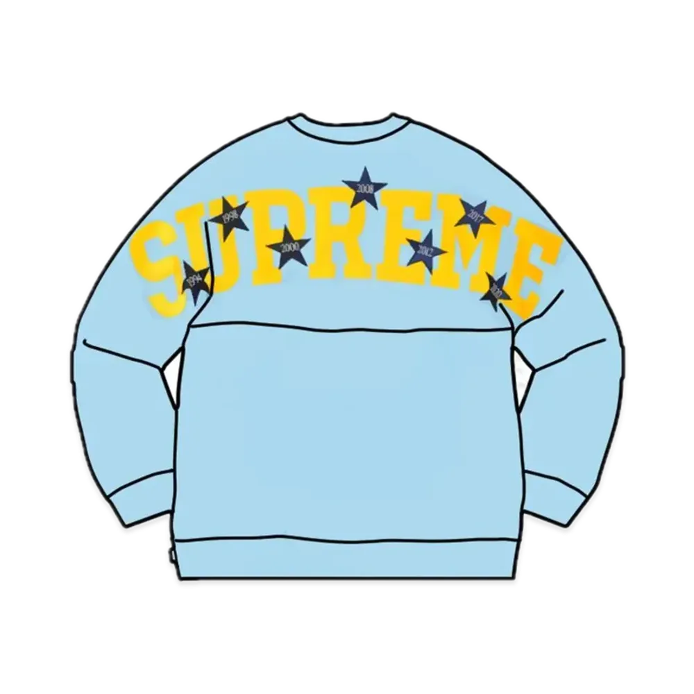 シュプリーム スタース クルーネック "ブルー"
