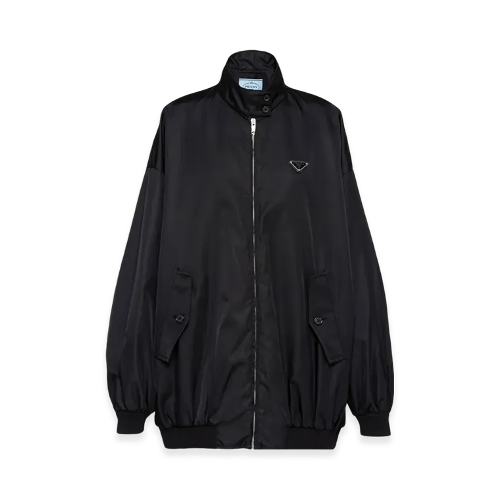 PRADA Women's Re-Nylon Blouson Jacket "Black"