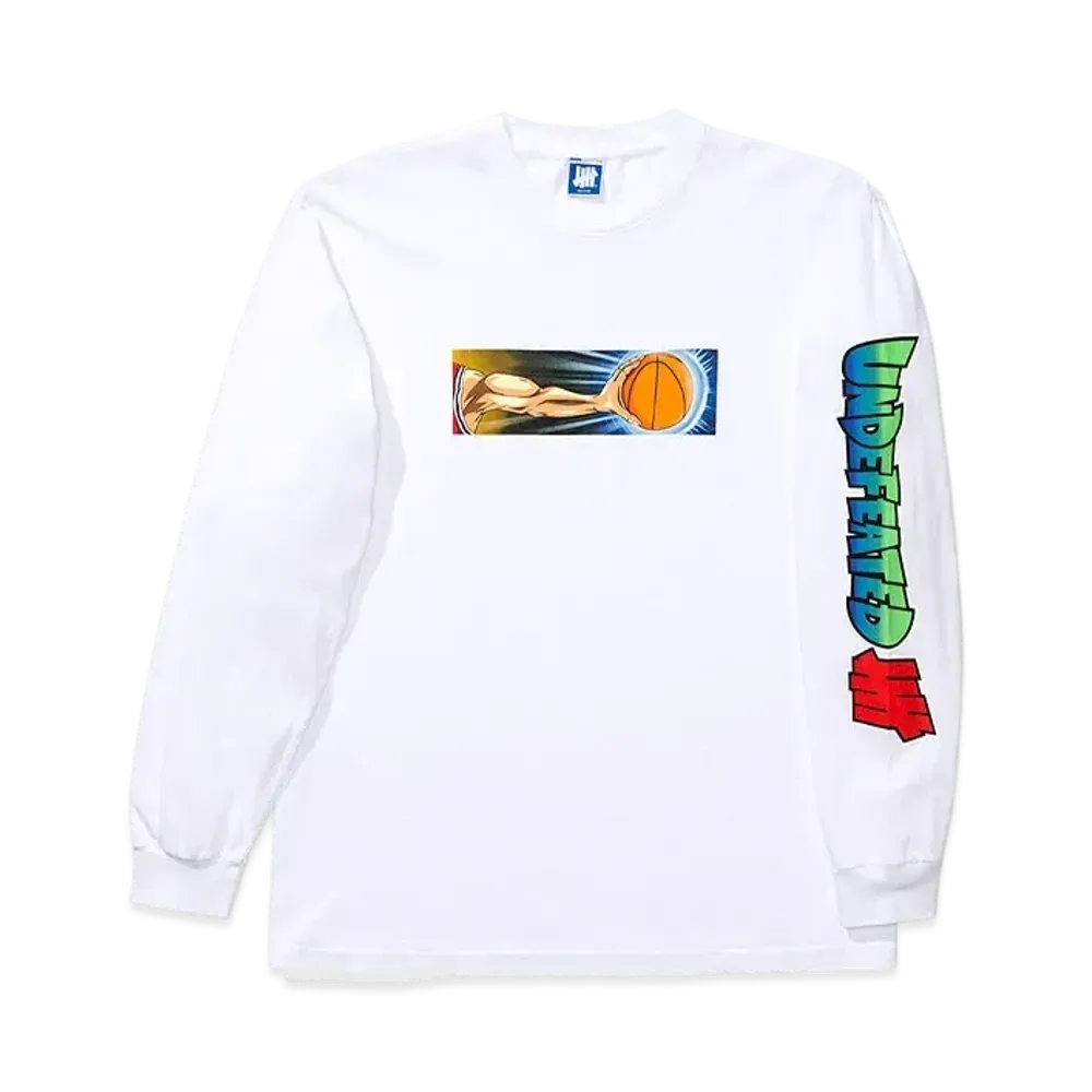 UNDEFEATED ANIME BBALL L/S TEE - 80204 "White"