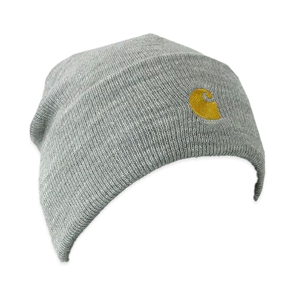 Carhartt WIP Chase Beanie "Grey Heather/Gold"