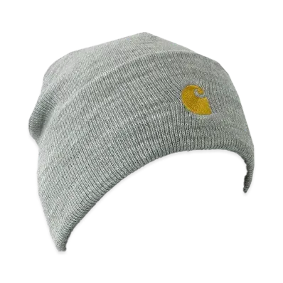 Carhartt WIP Chase Beanie "Grey Heather/Gold"