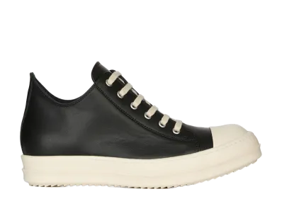 Rick Owens SS26 Low Sneaks "Black/Milk"