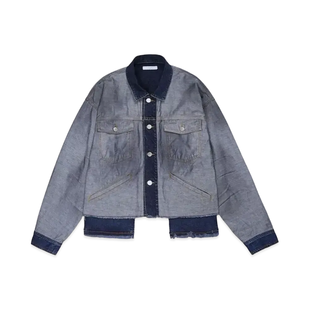 JieDa BACK SIDE CUT OFF DENIM JACKET "BACK SIDE DENIM"