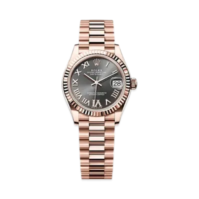 ROLEX Datejust 31mm Everose Gold 278275 "Slate"