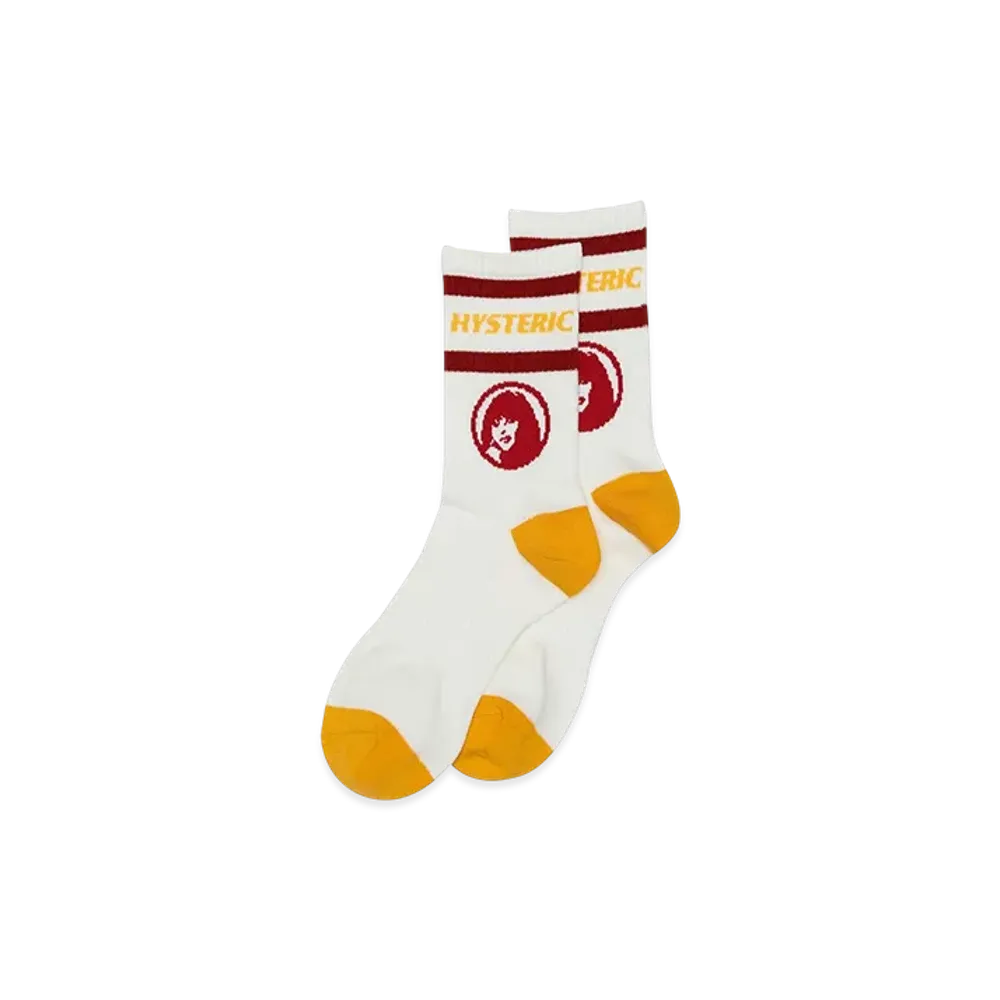 HYSTERIC GLAMOUR Circle Girl Socks "Red"