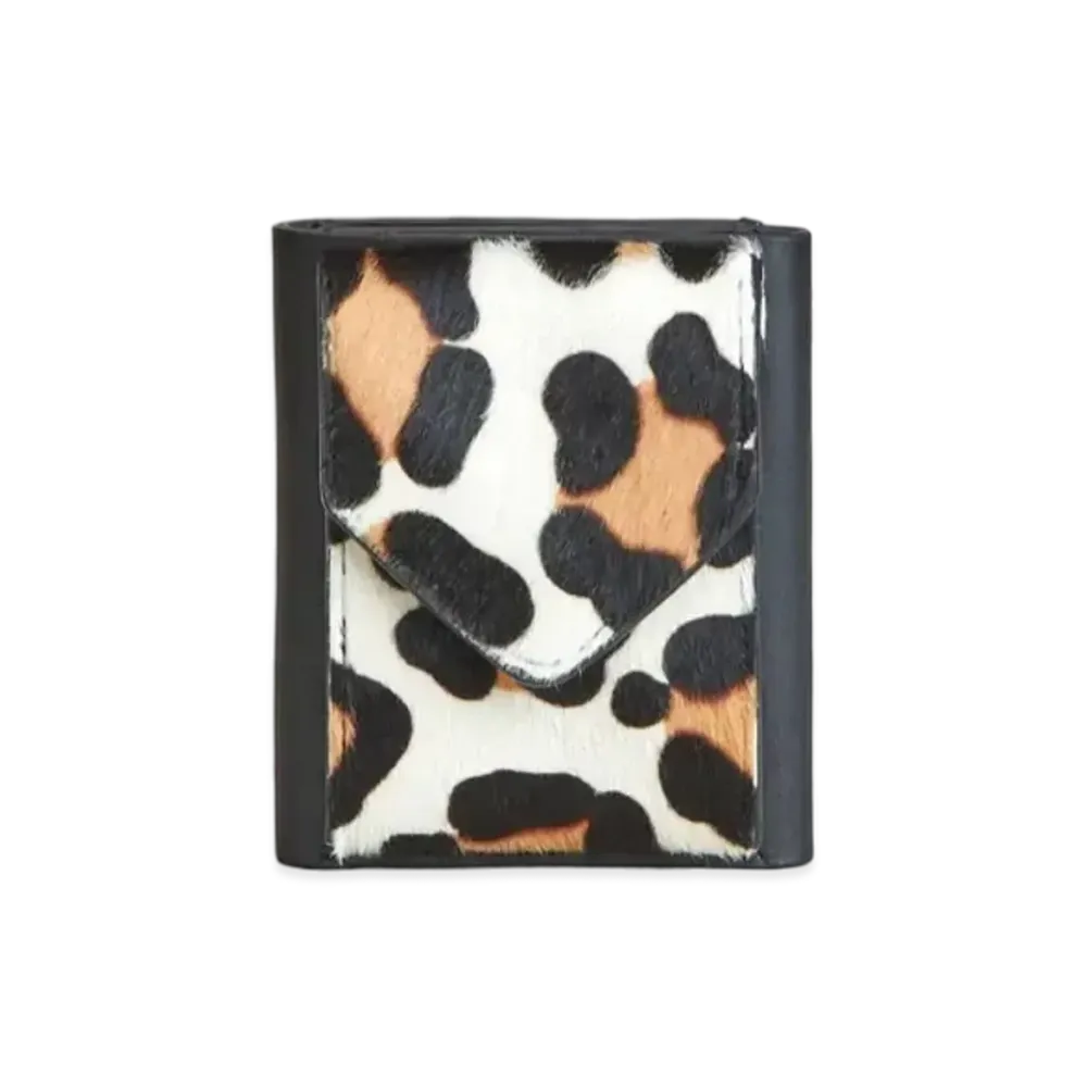 TOD'S Wallet In Leather "Black/Off White/Brown"
