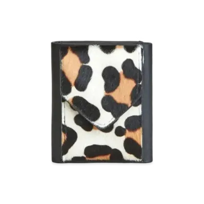 TOD'S Wallet In Leather "Black/Off White/Brown"