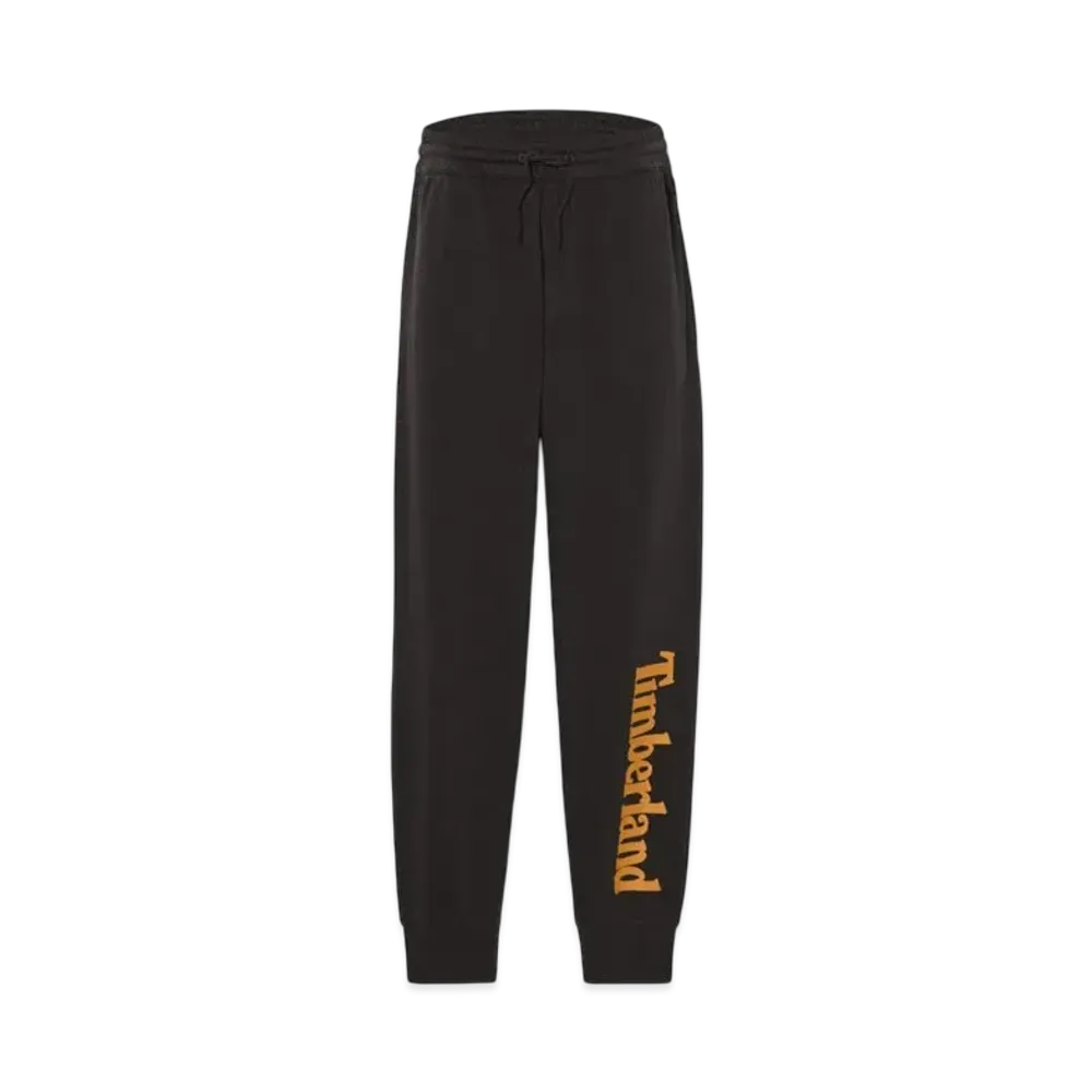 Timberland Men's Northwood Word Mark Logo Brush Back Sweatpants "Black"