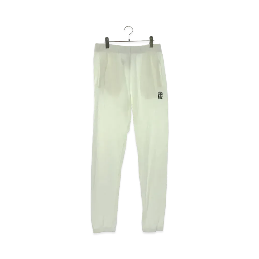 Chrome Hearts Y Not U Logo Embroidery Long Sweat Pants "White"