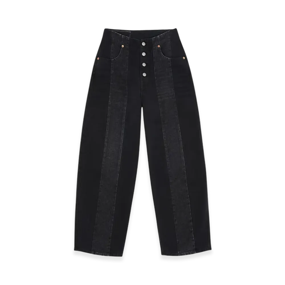 MM6 Maison Margiela Women's Cropped Jeans "Black"