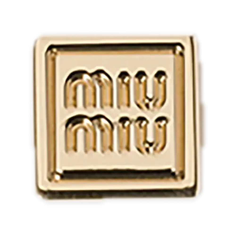 MIU MIU Dice Charm with Logo "Gold"