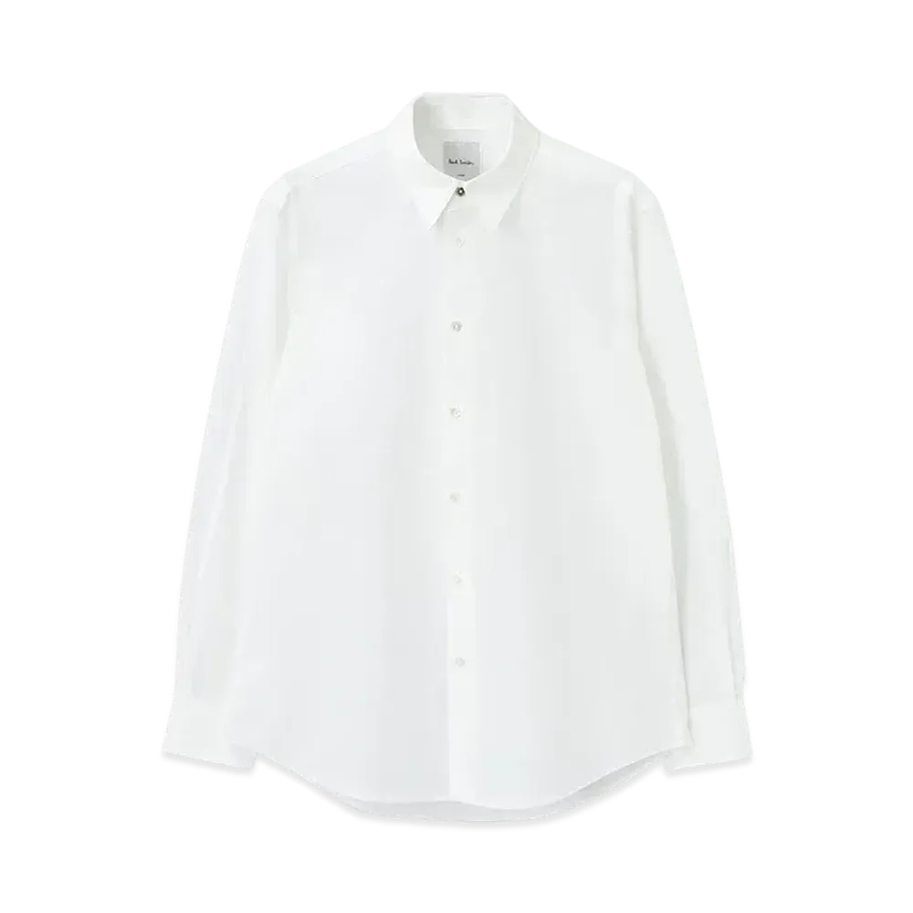 Paul Smith Artist Stripe Embroidered Shirt "White"