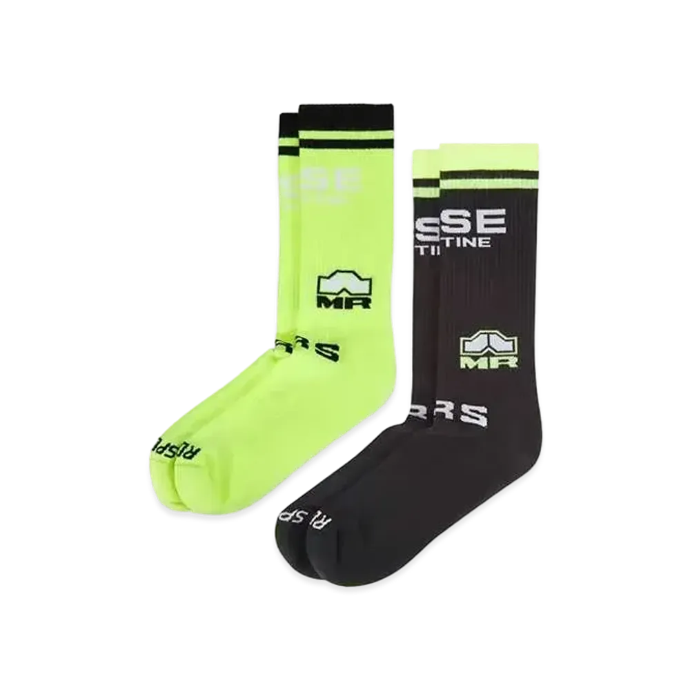 MARTINE ROSE Graphic Socks Multi Pack "Black & Yellow"