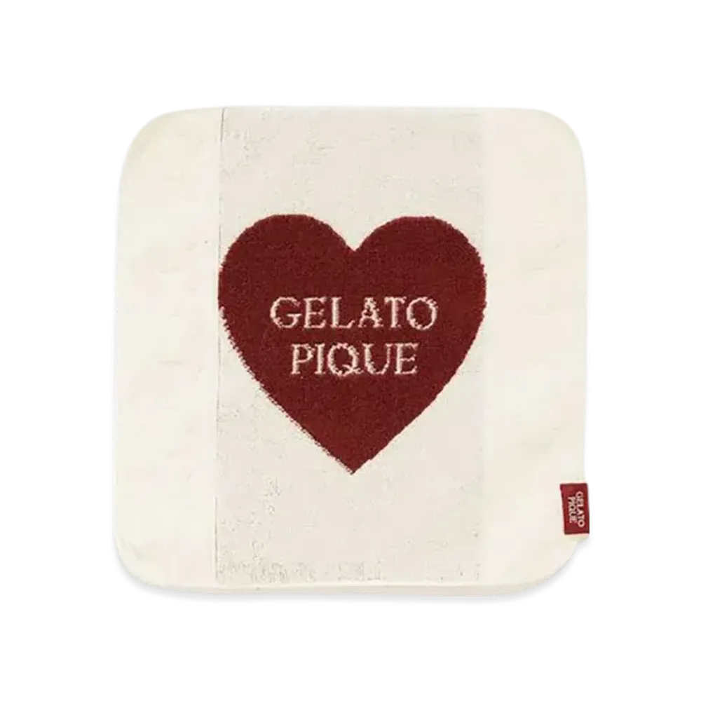 GELATO PIQUE Heart Aran Hand Towel "Cream"