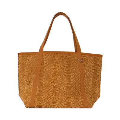 Maison MIHARA YASUHIRO Wave OX Tote Bag "Brown"