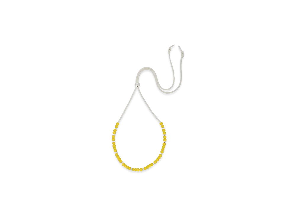 WIND AND SEA IVX Japan WDS White Hearts Deerskin Necklace "Yellow"