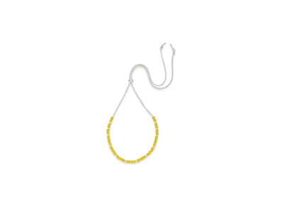 WIND AND SEA IVX Japan WDS White Hearts Deerskin Necklace "Yellow"