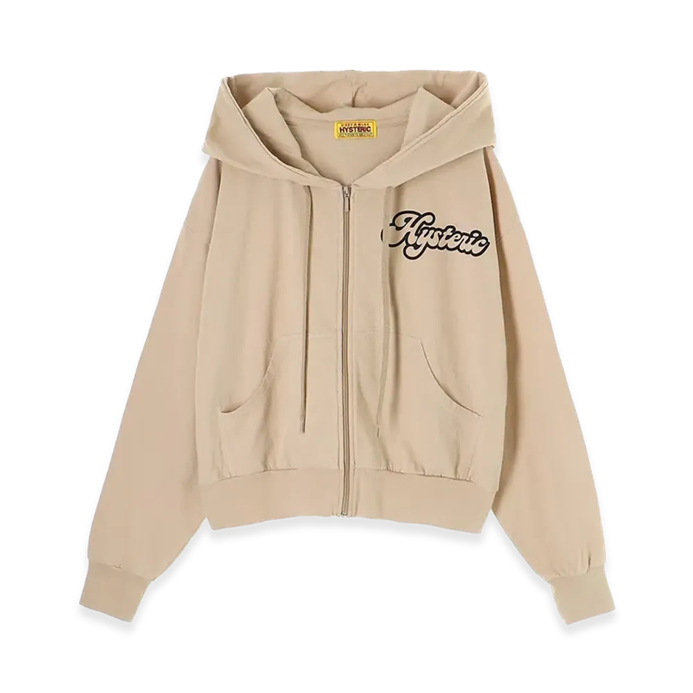 HYSTERIC GLAMOUR Women's Hysteric Girl Wide Hoodie "Beige"