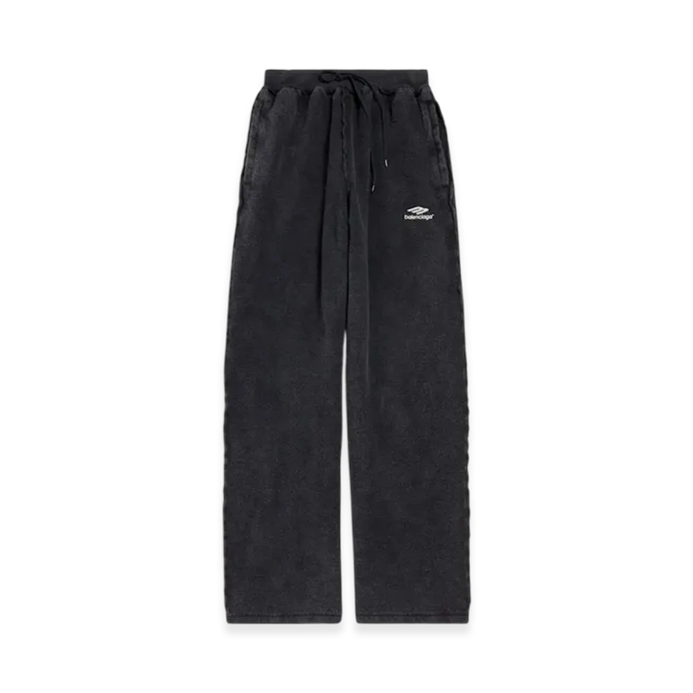 BALENCIAGA 3B Sports Icon Inside-out Oversize Sweatpants "Faded Black"