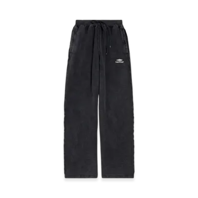 BALENCIAGA 3B Sports Icon Inside-out Oversize Sweatpants "Faded Black"